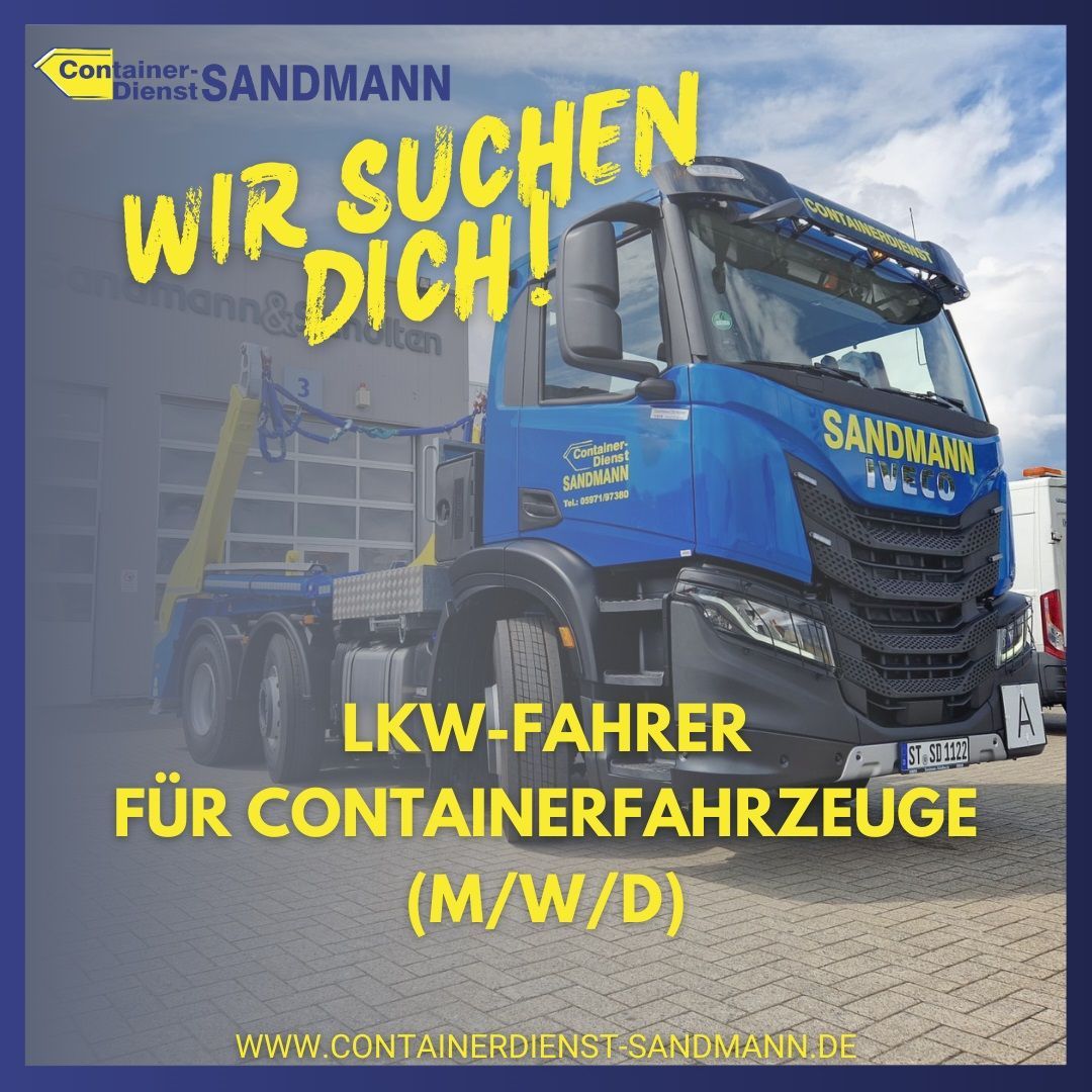 LKW-Fahrer für Containerfahrzeuge